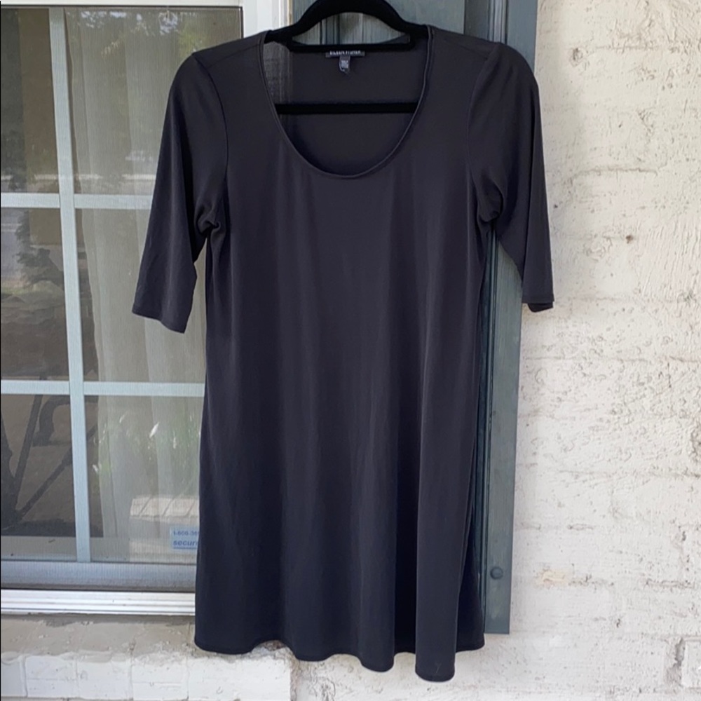 Eileen Fisher silk knit swing dress